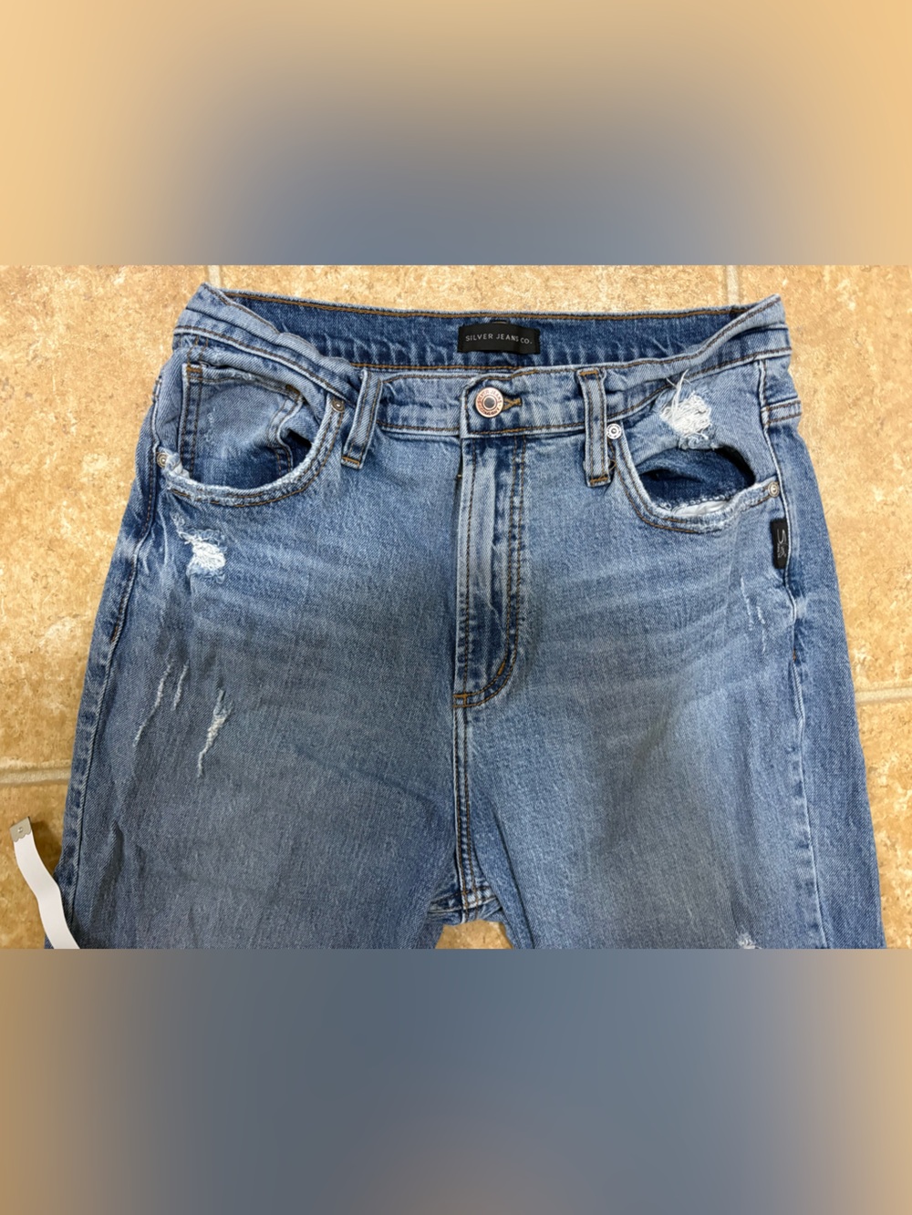 High Rise Straight Leg Jeans - Picture 3 of 6